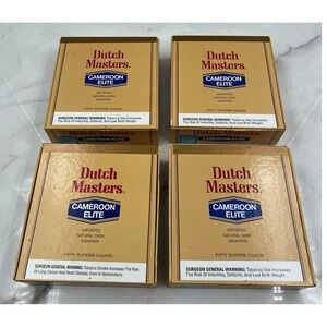 VTG Dutch Masters Cameroon Elite Empty Cigar Boxes Vintage Storage Lot of 4
